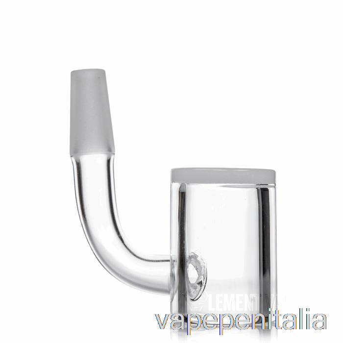 Scatola Vape Mod Mj Arsenal 10mm Mini Rig Opaco Secchiello Banger Argento - Mezza Saldatura
